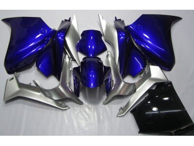 Bleu Profond & Argent 2010-2013 Honda VFR1200 Carénage Moto