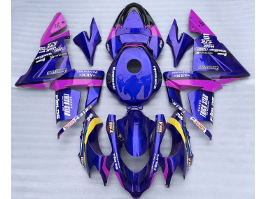 Bleu & Rose Trickstar 2004-2005 Kawasaki ZX10R Carénage Moto