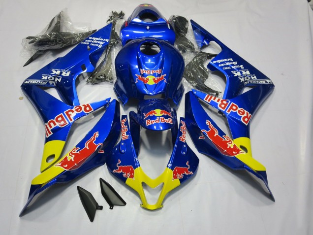 Bleu Rouge Foncé Taureau 2007-2008 Honda CBR600RR Carénage Moto Bleu Rouge Foncé Taureau 2007-2008 Honda CBR600RR Carénage Moto