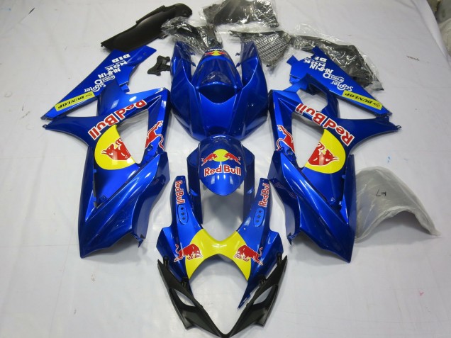 Bleu Rouge Taureau 2007-2008 Suzuki GSXR 1000 Carénage Moto Bleu Rouge Taureau 2007-2008 Suzuki GSXR 1000 Carénage Moto