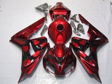 Bonbons Rouges & Noirs 2006-2007 Honda CBR1000RR Carénage Moto