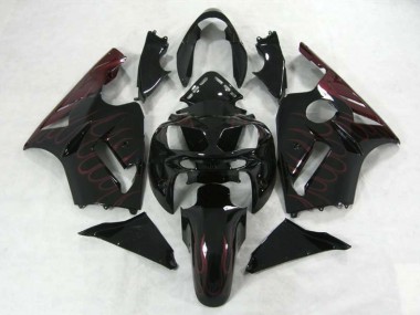 Bourgogne Flamme 2002-2005 Kawasaki ZX12R Carénage Moto