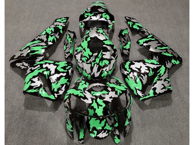 Camouflage & Vert Clair 2005-2006 Honda CBR600RR Carénage Moto Camouflage & Vert Clair 2005-2006 Honda CBR600RR Carénage Moto