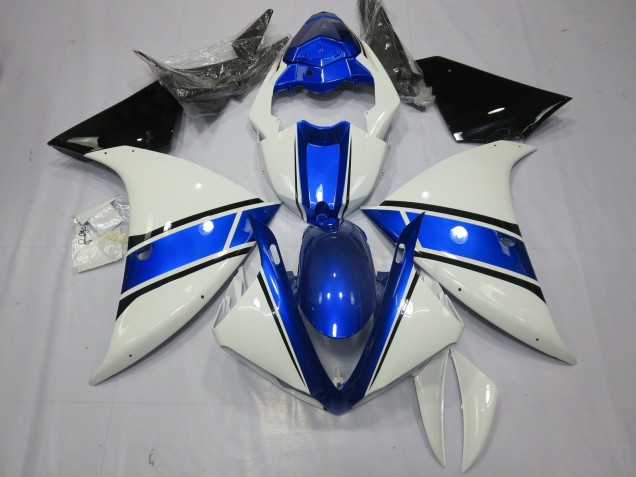 Conception Blanche & Bleue 2012-2014 Yamaha R1 Carénage Moto Conception Blanche & Bleue 2012-2014 Yamaha R1 Carénage Moto