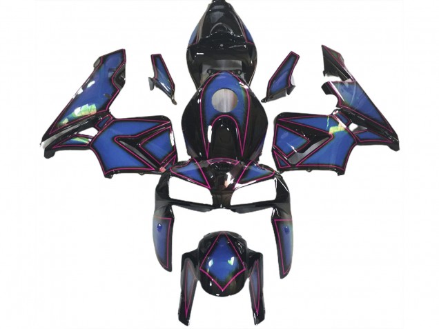 Contour Bleu Profond & Rose 2005-2006 Honda CBR600RR Carénage Moto Contour Bleu Profond & Rose 2005-2006 Honda CBR600RR Carénage Moto