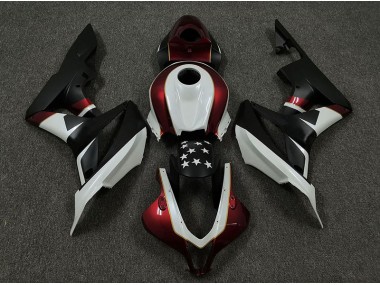 Course Rouge & Noir 2009-2012 Honda CBR600RR Carénage Moto
