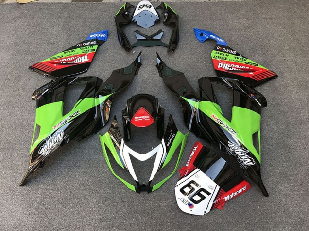 Course Style Vert 2013-2018 Kawasaki ZX6R Carénage Moto Course Style Vert 2013-2018 Kawasaki ZX6R Carénage Moto