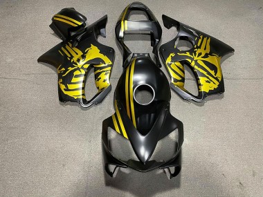 Crane Noir Mat & Doré 2001-2003 Honda CBR600 F4i Carénage Moto
