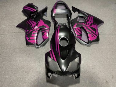 Crane Noir Mat & Rose 2001-2003 Honda CBR600 F4i Carénage Moto