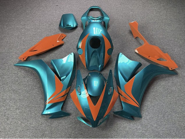 Cyan Brillant & Orange 2012-2016 Honda CBR1000RR Carénage Moto Cyan Brillant & Orange 2012-2016 Honda CBR1000RR Carénage Moto
