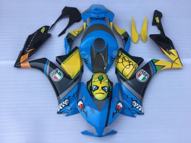 Dents De Requin Bleu 2012-2016 Honda CBR1000RR Carénage Moto