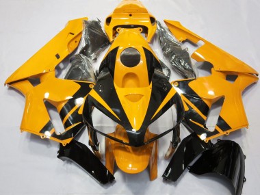 Design Orange Vif & Noir Brillant 2005-2006 Honda CBR600RR Carénage Moto