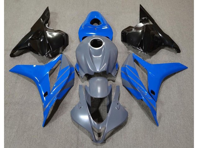 Double Bleu Sur Gris 2009-2012 Honda CBR600RR Carénage Moto Double Bleu Sur Gris 2009-2012 Honda CBR600RR Carénage Moto