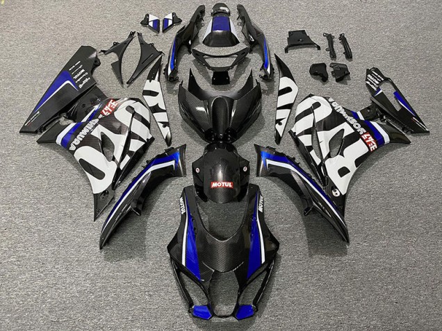 Fiber De Carbone Style & Bleu 2017-2023 Suzuki GSXR 1000 Carénage Moto Fiber De Carbone Style & Bleu 2017-2023 Suzuki GSXR 1000 Carénage Moto