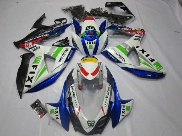 Fixi 2009-2016 Suzuki GSXR 1000 Carénage Moto Fixi 2009-2016 Suzuki GSXR 1000 Carénage Moto