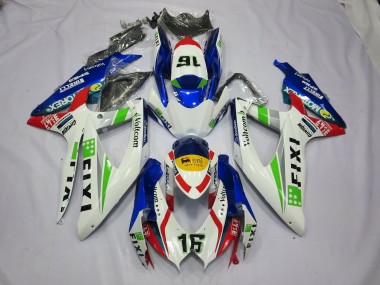 Fixi Bleu 2008-2010 Suzuki GSXR 600-750 Carénage Moto