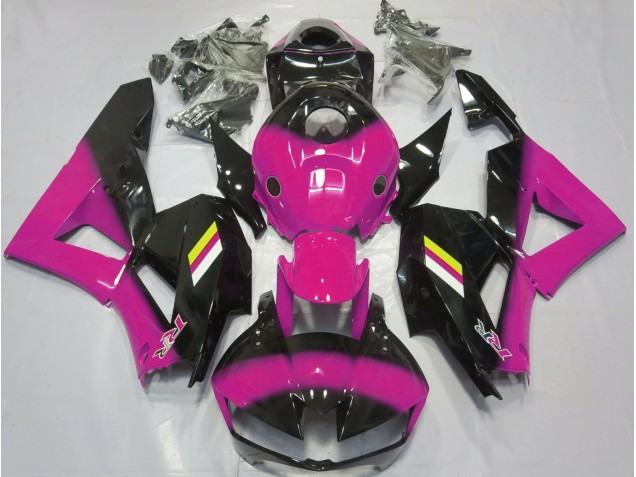 Fondu Rose Brillant & Noir 2013-2023 Honda CBR600RR Carénage Moto Fondu Rose Brillant & Noir 2013-2023 Honda CBR600RR Carénage Moto