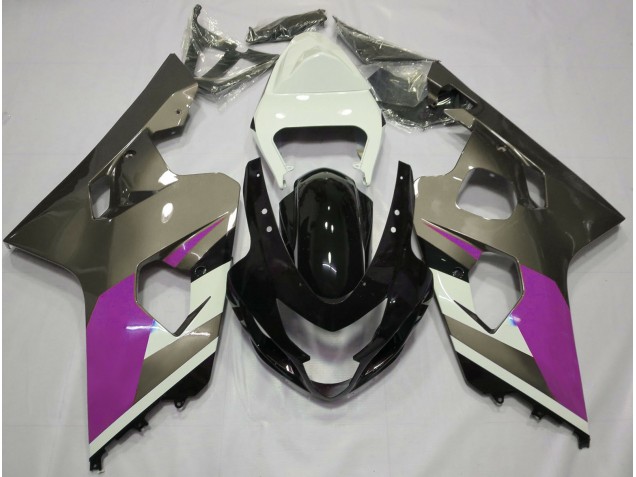 Gris Brillant 2004-2005 Suzuki GSXR 600-750 Carénage Moto Gris Brillant 2004-2005 Suzuki GSXR 600-750 Carénage Moto