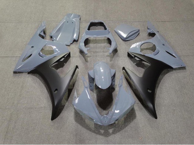 Gris & Noir Mat 2003-2004 Yamaha R6 Carénage Moto Gris & Noir Mat 2003-2004 Yamaha R6 Carénage Moto
