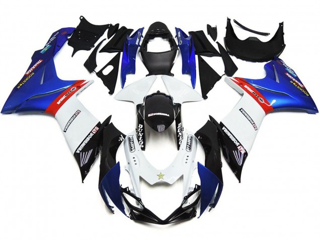 Logos Personnalisés Avec Bleu & Rouge 2011-2024 Suzuki GSXR 600-750 Carénage Moto Logos Personnalisés Avec Bleu & Rouge 2011-2024 Suzuki GSXR 600-750 Carénage Moto