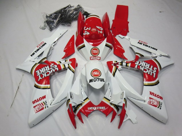 Lucky Strike 2006-2007 Suzuki GSXR 600-750 Carénage Moto Lucky Strike 2006-2007 Suzuki GSXR 600-750 Carénage Moto