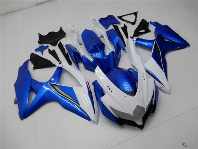 Carénages Moto Suzuki GSXR 600/750 2008-2010 - Blanc Bleu