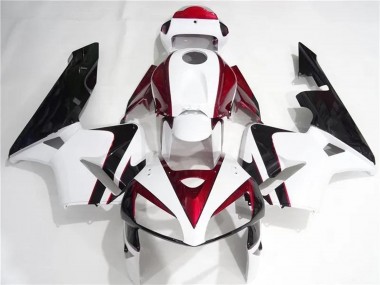 Kits Carénages Moto Honda CBR600RR 2005-2006 - Blanc Rouge Noir