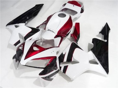 Kits Carénages Moto Honda CBR600RR 2005-2006 - Blanc Rouge Noir