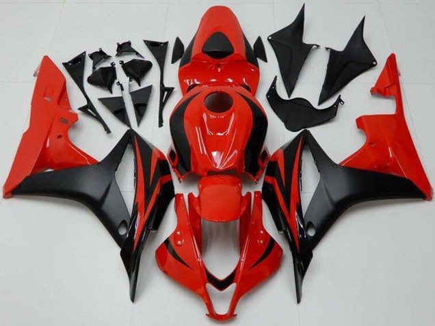 Kits Carénage Moto ABS Honda CBR600RR 2007-2008 - Rouge Noir Mat
