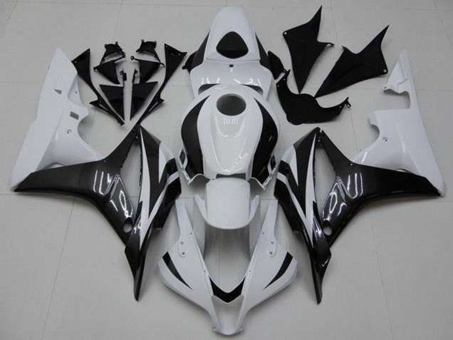 Kits Carénage Moto ABS Honda CBR600RR 2007-2008 - Blanc Noir Brillant