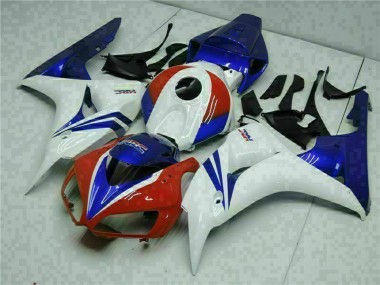 Kits Carénage Moto Honda CBR1000RR 2006-2007 - Blanc Rouge Bleu HRC