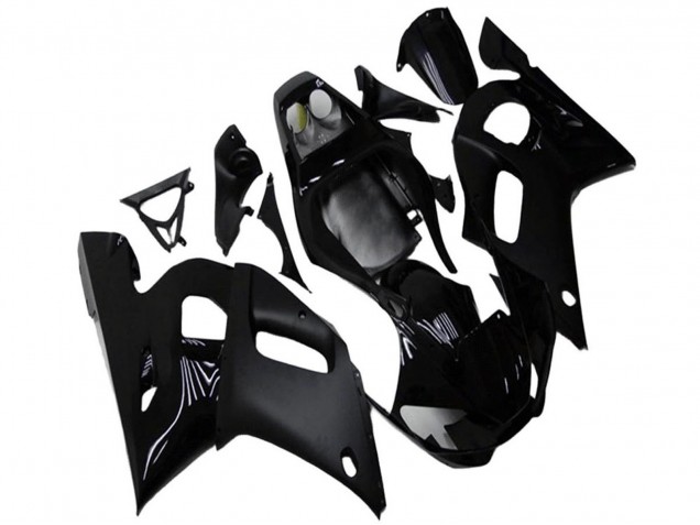 Carénages Moto Yamaha YZF R6 1998-2002 - Noir Brillant Noir Mat