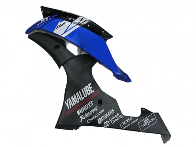 Carénages Moto Yamaha YZF R6 2008-2016 - Blanc Bleu Noir Mat Yamalube