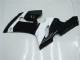 Carénages Moto Kawasaki ZX6R 2005-2006 - Blanc Noir Brillant