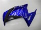 Carénages Moto Kawasaki Ninja 300 EX300R 2013-2024 - Bleu Noir Blanc Flamme
