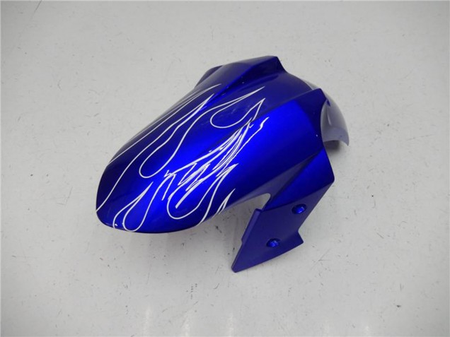 Carénages Moto Kawasaki Ninja 300 EX300R 2013-2024 - Bleu Noir Blanc Flamme