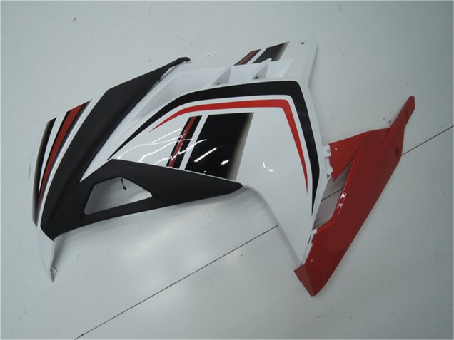 Carénages Moto Kawasaki Ninja 300 EX300R 2013-2024 - Blanc Rouge Noir