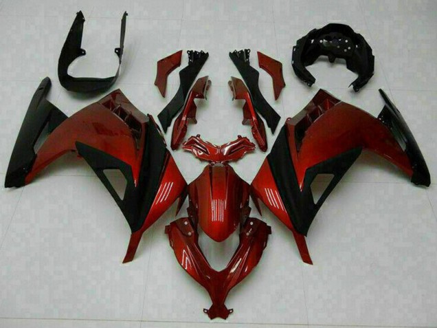 Carénages Moto Kawasaki Ninja 300 EX300R 2013-2024 - Rouge Noir