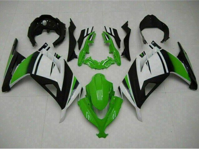 Carénages Moto Kawasaki Ninja 300 EX300R 2013-2024 - Blanc Vert Noir