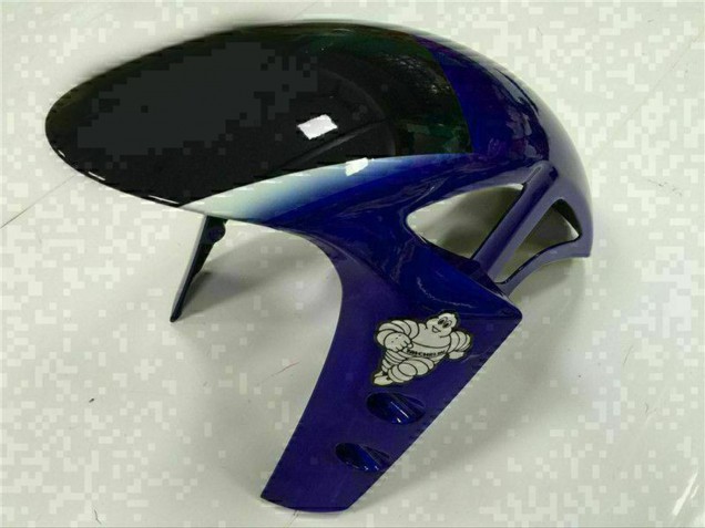 Carénages Moto Yamaha YZF R1 2015-2019 - Bleu Argent Noir Vert MoviStar
