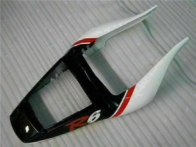 Carénage Moto Yamaha YZF R6 1998-2002 - Blanc Rouge Noir Brillant