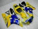 Carénages Moto Yamaha YZF R6 1998-2002 - Jaune Bleu Blanc Chameau Motul