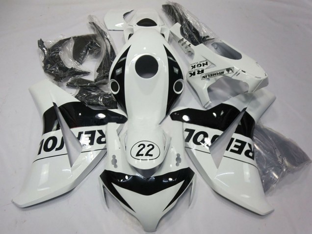Carénages Moto Honda CBR1000RR 2008-2011 - Blanc Noir Brillant Repsol 22