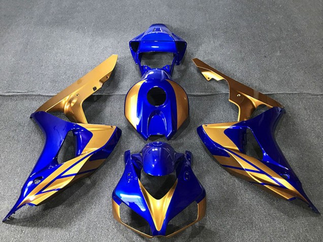 Carénages Moto Honda CBR1000RR 2006-2007 - Or Bleu