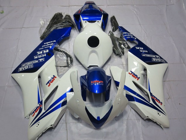 Carénages Moto Honda CBR1000RR 2004-2005 - Blanc Bleu HRC