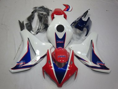 Carénages Moto Honda CBR1000RR 2008-2011 - Blanc Rouge Bleu HRC Style