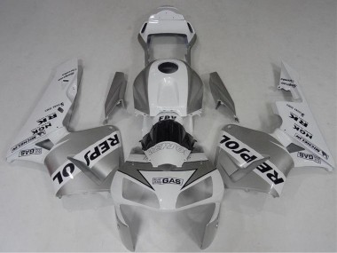 Carénage Moto Honda CBR600RR 2003-2004 - Blanc Argent Noir Repsol