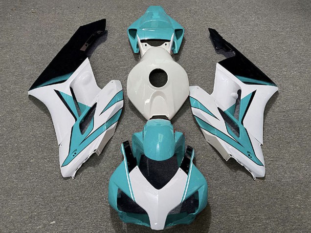 Carénages Moto Honda CBR1000RR 2004-2005 - Blanc Cyan Bleu Noir Brillant