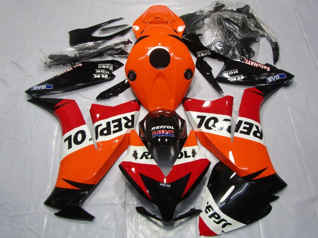 Carénages Moto Honda CBR1000RR 2012-2016 - Orange Blanc Rouge Noir Brillant Repsol