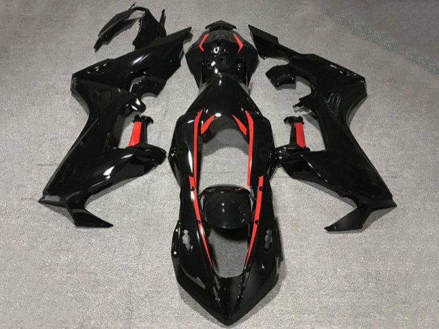 Carénages Moto Honda CBR1000RR 2017-2023 - Noir Brillant Rouge Doubler